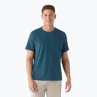Pánské tričko  Smartwool Perfect Crew Short Sleeve twilight blue