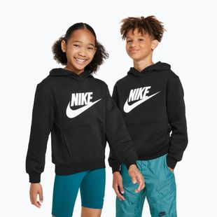 Dětská mikina Nike Club Fleece Hoodie black/white
