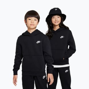 Dětská mikina Nike Sportswear Club Fleece black/white