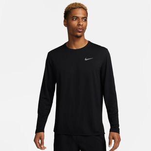 Pánské běžecké tričko s dlouhým rukávem Nike Miler Dri-Fit UV black