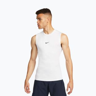 Pánské tričko Nike Pro Dri-Fit Tight Sleeveless Fitness white/black