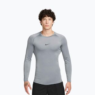 Pánské tréninkové tričko Longsleeve Nike Pro Dri-Fit Tight Fitness smoke grey/black