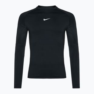 Pánské tréninkové tričko s dlouhým rukávem Nike Pro Warm LS black/ white