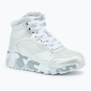 Dětské boty SKECHERS Uno Lite Camo Dazzle silver/grey