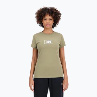 Dámské tričko New Balance Essentials Cotton Jersey green
