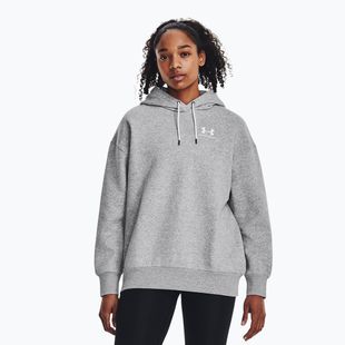 Dámská mikina Under Armour Icon Fleece Hoodie mod gray light heather/white