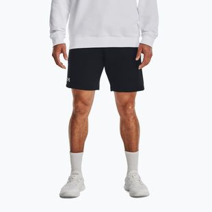 Pánské tréninkové šortky Under Armour Rival Fleece černá/bílá