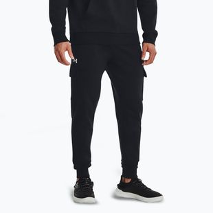 Pánské kalhoty Under Armour Rival Fleece Cargo Jogger black / white