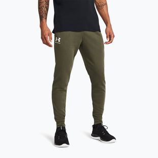 Pánské kalhoty Under Armour Rival Terry Jogger marine od green/onyx white