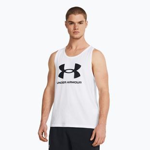 Pánské tílko Under Armour Sportstyle Logo white/black