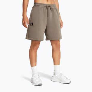Dámské šortky Under Armour Essl Flc Relax BF taupe dusk/black