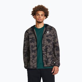 Pánská bunda Under Armour Project Rock Iso Tide Hybrid brown