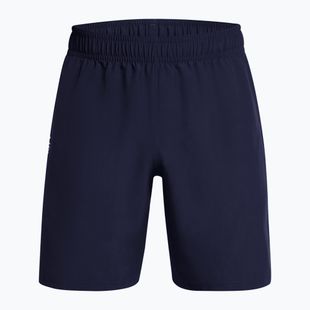 Pánské tréninkové šortky Under Armour Tech Woven Wordmark midnight navy/white