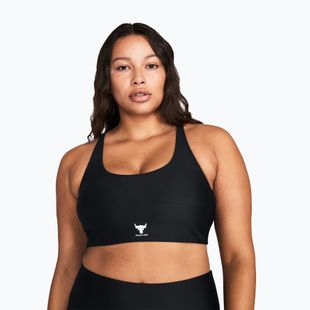 Fitness podprsenka Under Armour Project Rock All Train Crossback black/white