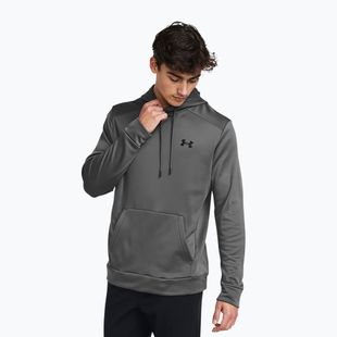 Pánská mikina Under Armour Armour Fleece Hoodie Castlerock/Black