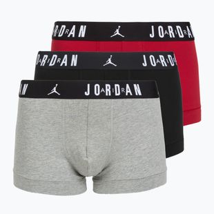 Pánské boxerky Nike Jrdan JHM Flight Cotton Trunk 3 pairs gym red/black
