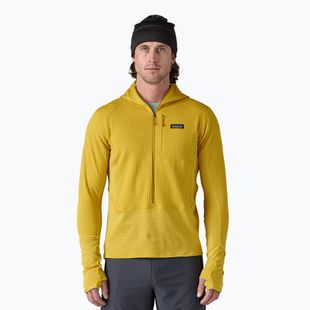Pánská softshellová bunda Patagonia R1 Hybrid Pullover Hoody bundle green