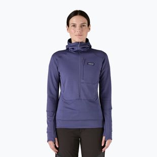 Dámská softshellová bunda Patagonia R1 Hybrid Pullover Hoody solstice purple