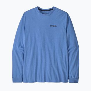 Pánské tričko longsleeve Patagonia P-6 Logo Responsibili abundant blue