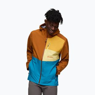 Pánská bunda do deště Cotopaxi Impermeo 3L Hooded Shell sienna/lake