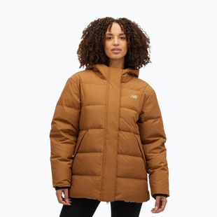 Dámská péřová bunda New Balance NBX Soft Alpine Icon Down brown