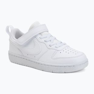 Dětské boty Nike Court Borough Low Recraft white/white/white