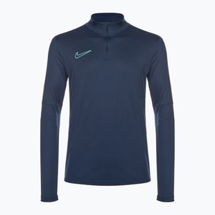 Pánský fotbalový dres longsleeve Nike Academy Dri-Fit 1/2-Zip midnight navy/black/midnight navy/hyper turquoise