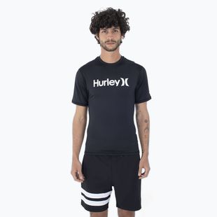 Pánské tričko Hurley O&O Quickdry Rashguard black