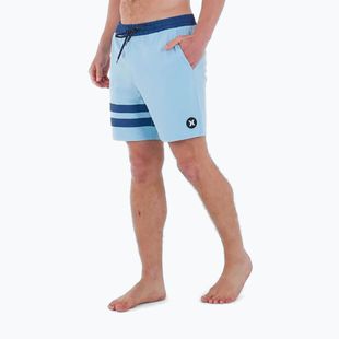 Pánské plavecké šortky Hurley Phantom Eco Block Party Volley 17" blue dream