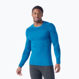 Pánská termoakční mikina Smartwool Intraknit Thermal Merino Base Layer Crew nival blue/navy