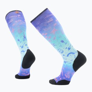 Lyžařské ponožky Smartwool Ski Targeted Cushion Nature Doodles Print OTC capri