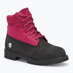 Dětské boty Timberland Premium 6 In Lace black nubuck/dark pink