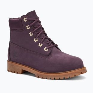 Dětské boty Timberland Premium 6 In Lace dark purple nubuk