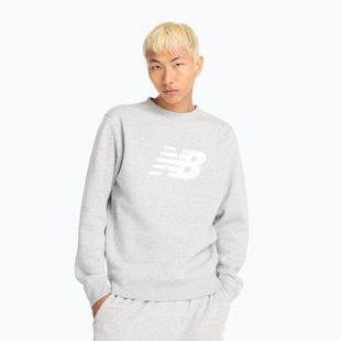 Pánská mikina New Balance Sport Core Brushed Crew reflection/white/light arctic grey