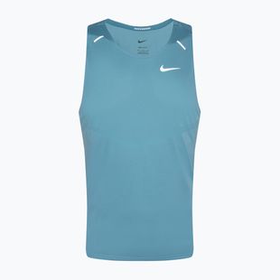 Pánské běžecké tílko top Nike Dri-Fit Rise 365 denim turquise / reflective silver 