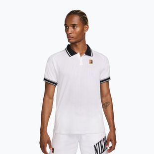 Pánské tenisové tričko Nike Court Heritage Polo white/black