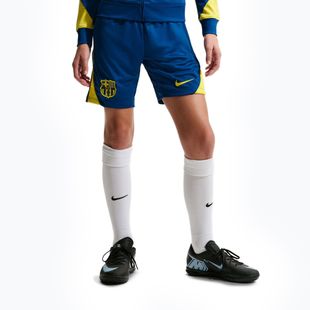Dětské fotbalové šortky Nike FC Barcelona Strike SE Jr gym blue/opti yellow/opti yellow