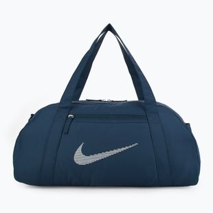 Dámská tréninková taška Nike Gym Club 24 l armory navy/ armory navy/ metallic silver