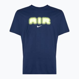 Pánské tričko Nike Air Graphic midnight navy/volt