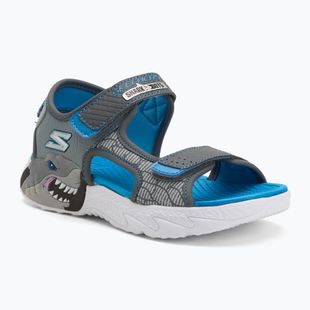 Dětské sandály SKECHERS S-Lights Creature Splash charcoal/blue