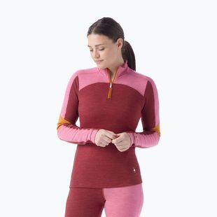 Dámská termo mikina  Smartwool Classic Thermal Merino Base Layer Colorblock 1/4 Zip Boxed