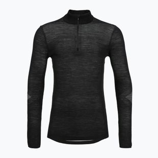Pánská termo mikina Smartwool Intraknit Thermal Merino Base Layer 1/4 Zip black/white