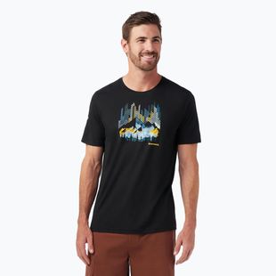 Trekové tričko Smartwool Vital Peaks Active Graphic Tee black