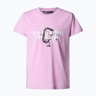 Dětské tričko The North Face Graphic Relaxed Tee cyber pink
