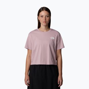 Dámské tričko The North Face Simple Dome Cropped Slim Tee metal pink