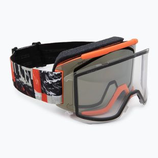 Lyžařské brýle Smith Squad cinder chop up/chrp sun black gold mirror/clear