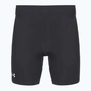 Pánské běžecké legíny Under Armour Launch Half Tights black/black/metallic silver