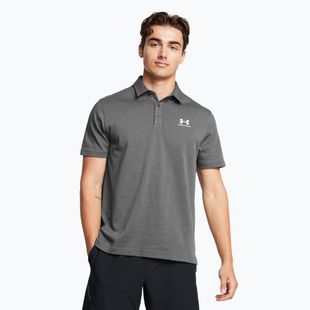 Pánské polo tričko Under Armour Icon Polo castlerock light heather/white