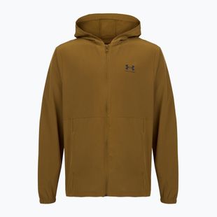 Pánská bunda  Under Armour Vibe Woven Windbreaker coyote/black