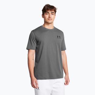 Pánské tričko Under Armour Sportstyle Left Chest castlerock/black